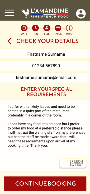 Check Your Details